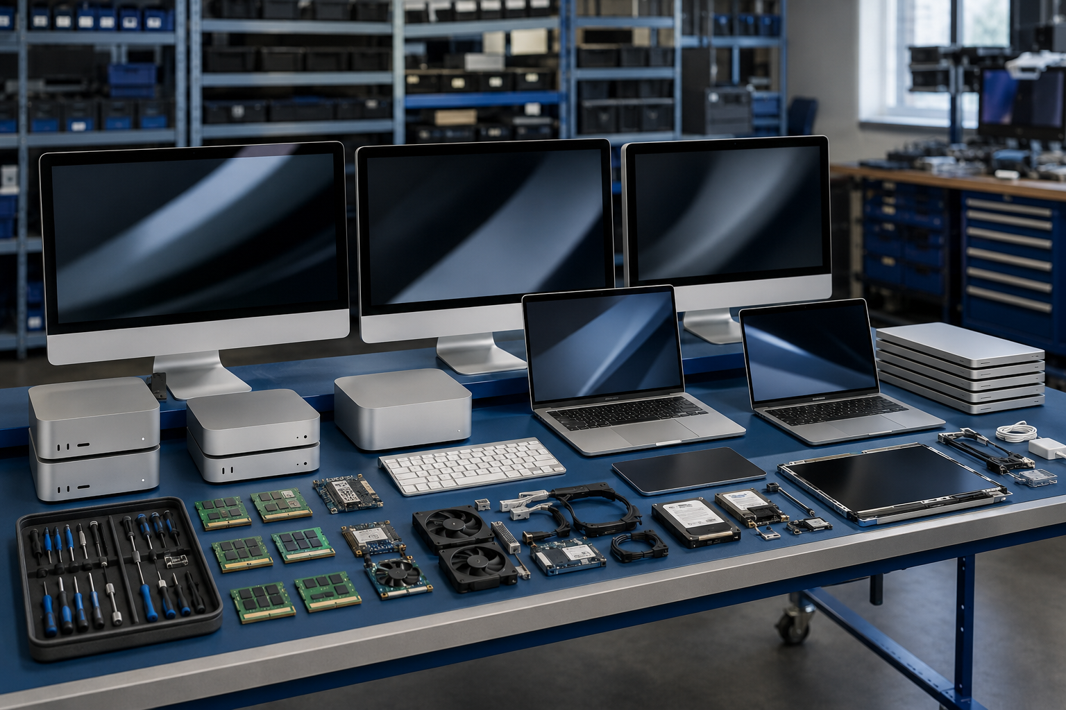Apple-style computers, laptops and service parts